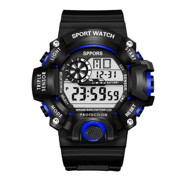 YIKAZE Y73 Men's Watch Digital Sports Electronic Wristwatch Large Dial Multifunctional Waterproof Luminous Alarm Male's Bracelet - Image 9