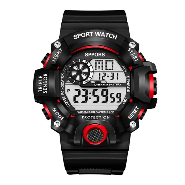 YIKAZE Y73 Men's Watch Digital Sports Electronic Wristwatch Large Dial Multifunctional Waterproof Luminous Alarm Male's Bracelet - Image 10
