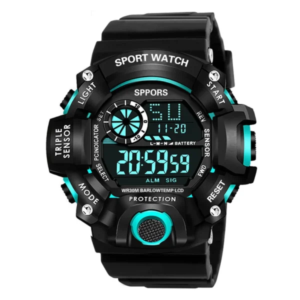 YIKAZE Y73 Men's Watch Digital Sports Electronic Wristwatch Large Dial Multifunctional Waterproof Luminous Alarm Male's Bracelet - Image 7